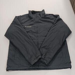 Columbia SM7286 Core Interchange Jacket Men's Black Full Zip Fleece Lined Size L